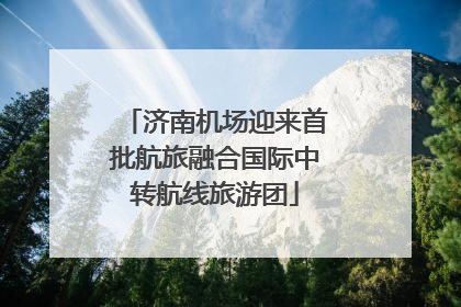 济南机场迎来首批航旅融合国际中转航线旅游团